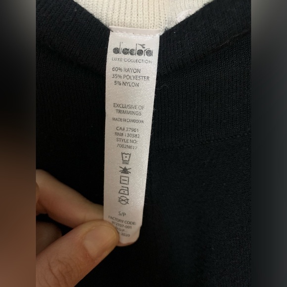 Diadora loose black pants (Size: S) - Picture 4 of 8